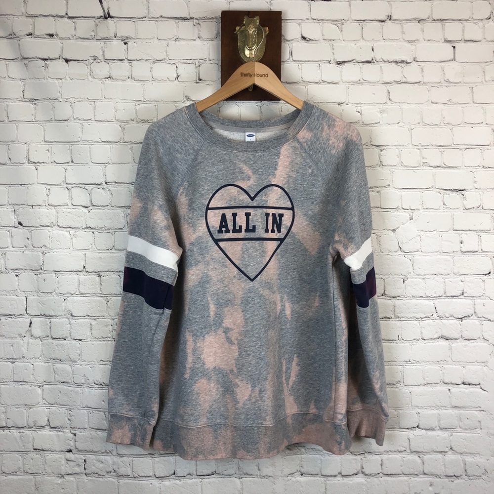 ALL IN bleached oversized sweater